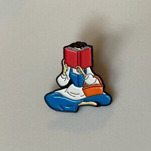 Belle Read Beauty & The Beast Enamel Pin Disney Halloween Disneyland Unofficial